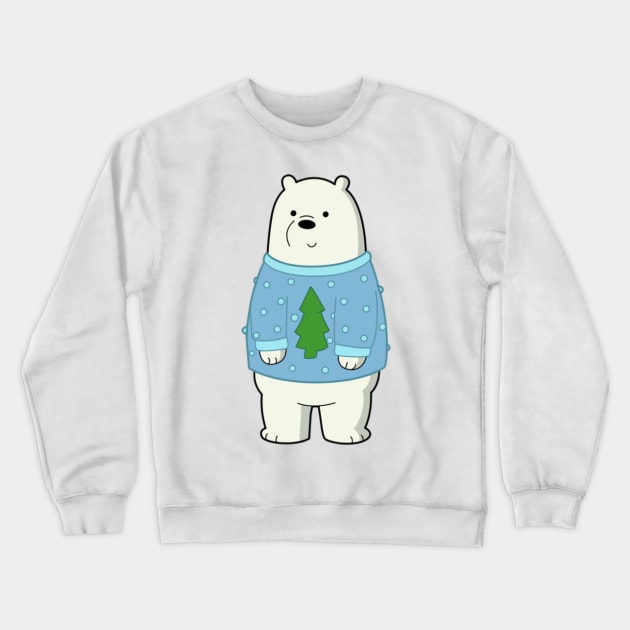 We Bare Bears Christmas Ice Bear Crewneck Sweatshirt by kyokyyosei